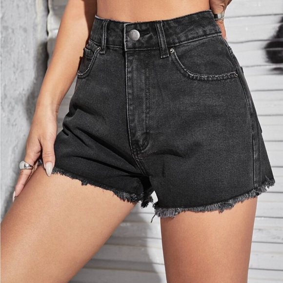SHEIN Pants - High Waist Denim Shorts